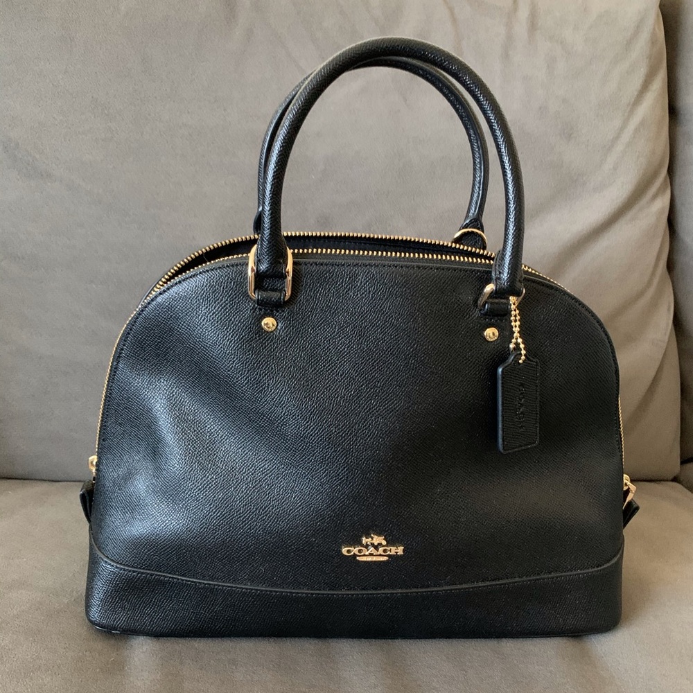 Black Coach Bag (Dome Satchel) - Picture 1 of 6